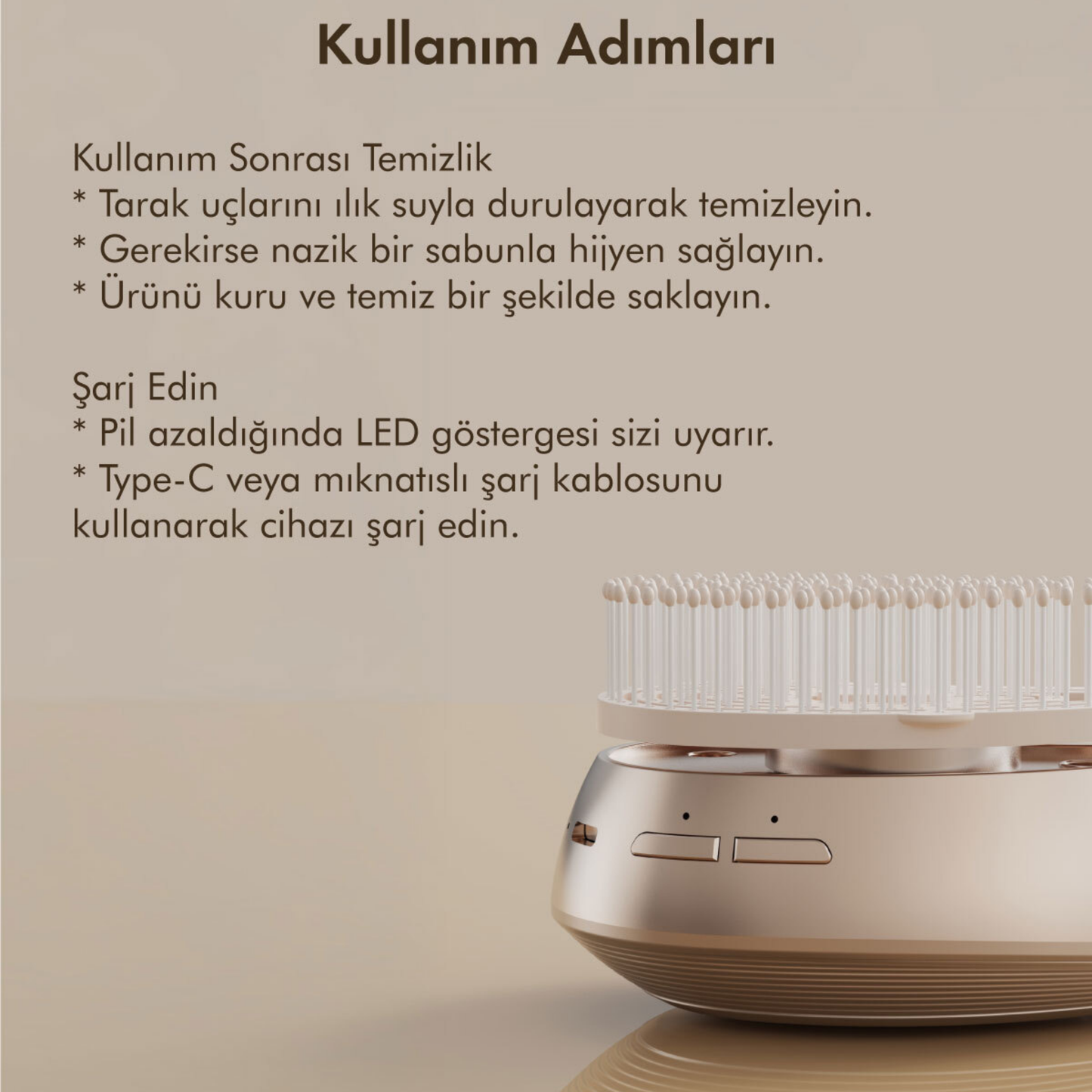 Akıllı Saç Bakım Tarağı