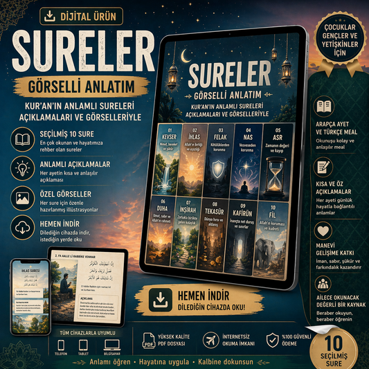 Surelerden Öğretiler Görsel Anlatımlı Dijital Kitap